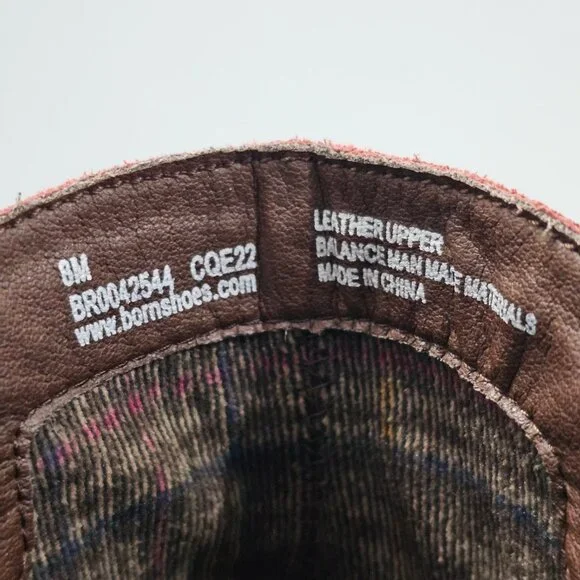 NEW Born Tori Ankle Bootie Western Dark Red Suede Leather Size 8 - Picture 13 of 14